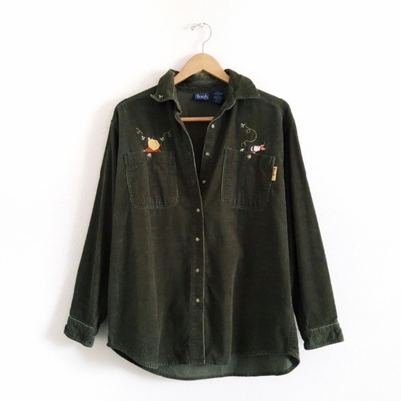 Disney Jackets & Blazers - VTG Disney Winnie the Pooh Dark Green Jacket